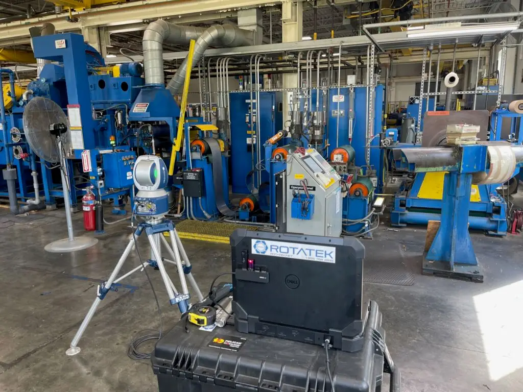 Laser Tracker Roll Alignment Services by ROTATEK