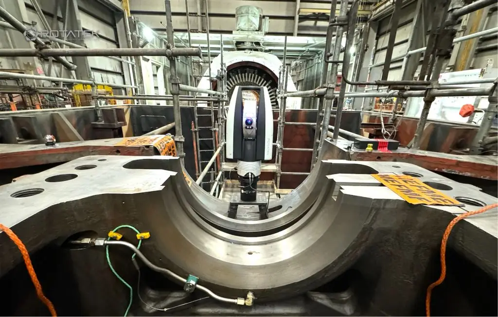Laser Tracker Turbine Bore Alignment Inspection