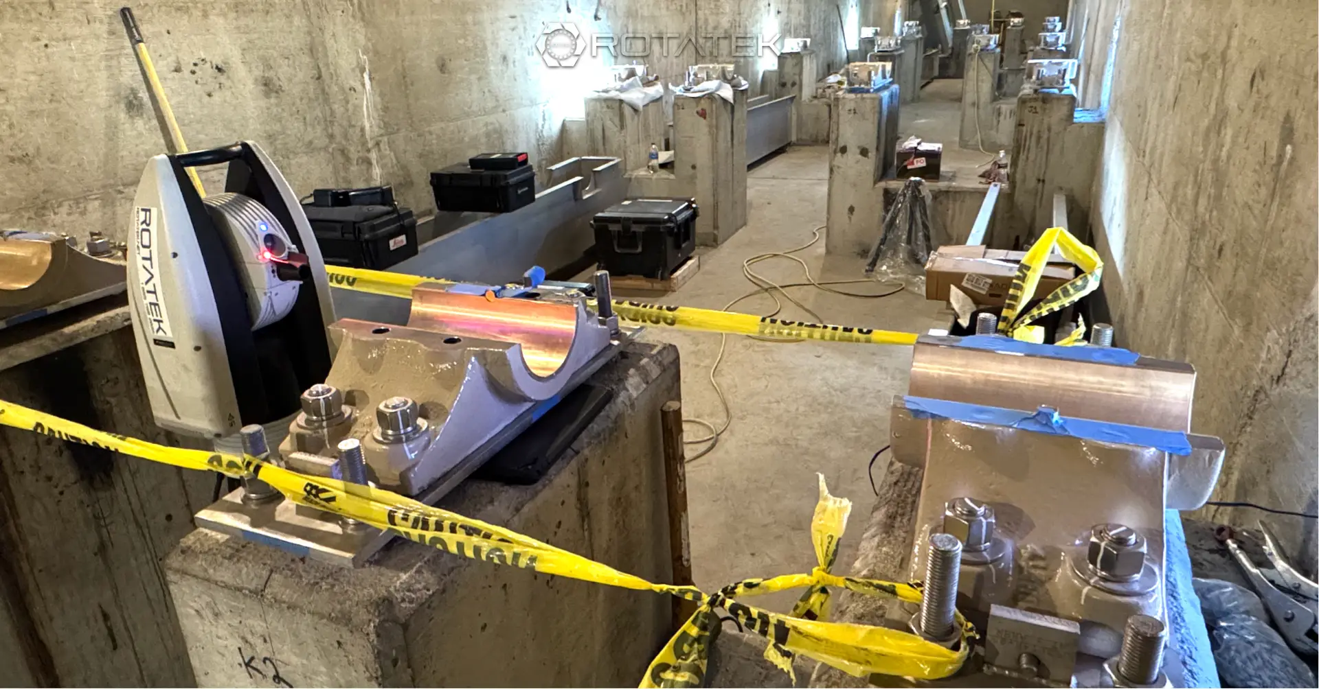 laser tracker flocculator alignment service by ROTATEK